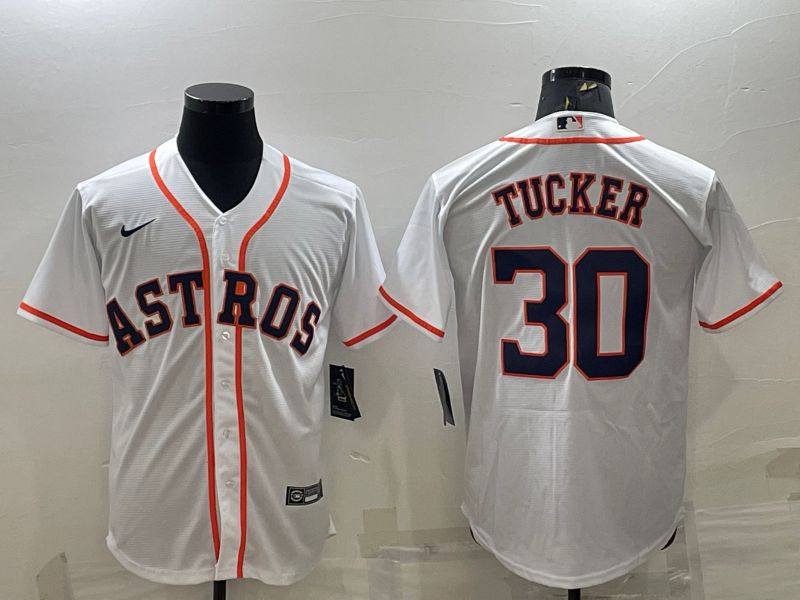 Men Houston Astros 30 Tucker White Game Nike 2022 MLB Jerseys